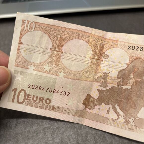 Euro 2002 S Italy 10 Banknote - Picture 4 of 4